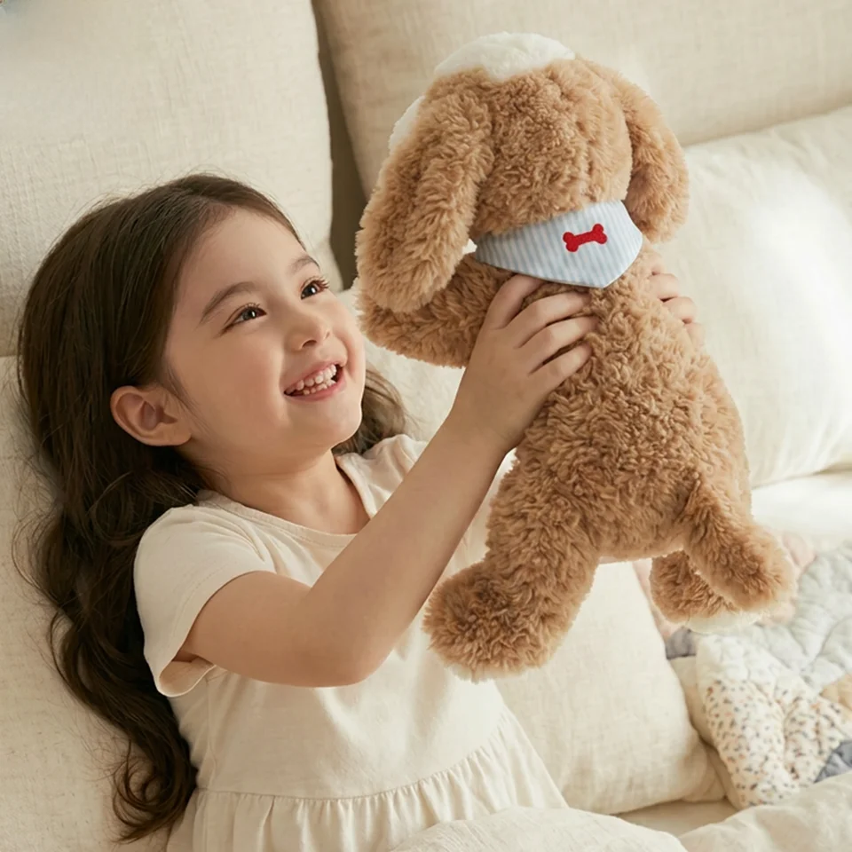 ぬいぐるみ 子犬 リアル もこもこ 癒やし 添い寝 抱き枕 キッズ 男の子 女の子 誕生日プレゼント 「SOFtlife」