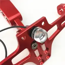 バイク用調整可能ナンバープレートホルダー【CNCアルミ合金・ライト付き】