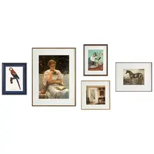 フランス風ヴィンテージアート 壁掛け装飾画 セット【リビング・ダイニング用】