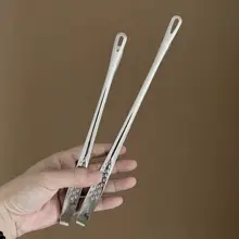 304ステンレス製 韓国風バーベキュー用トング【長めで厚手・キッチン用・焼き肉や牛ステーキに最適】