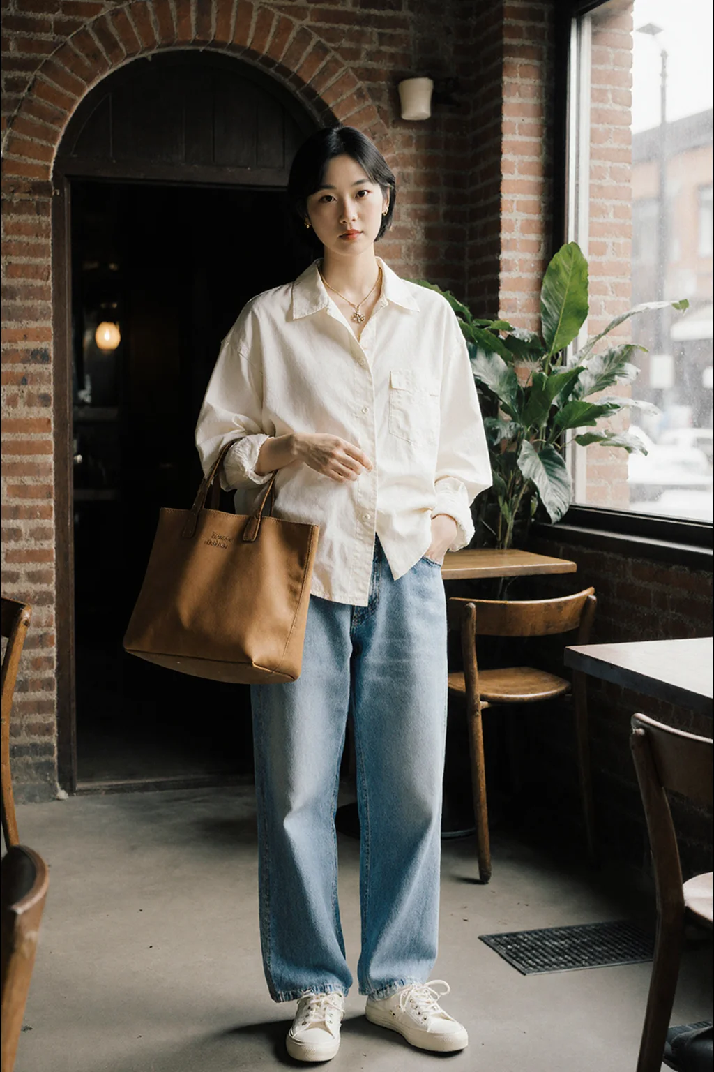 大人可愛い服 50代コーデの完全ガイド｜レース切替Vネックワンピースで実現する上品なスタイル
