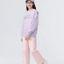 子供用カジュアルボトムス【秋春用・ストレートパンツ・女の子用】（セットアップ対応）