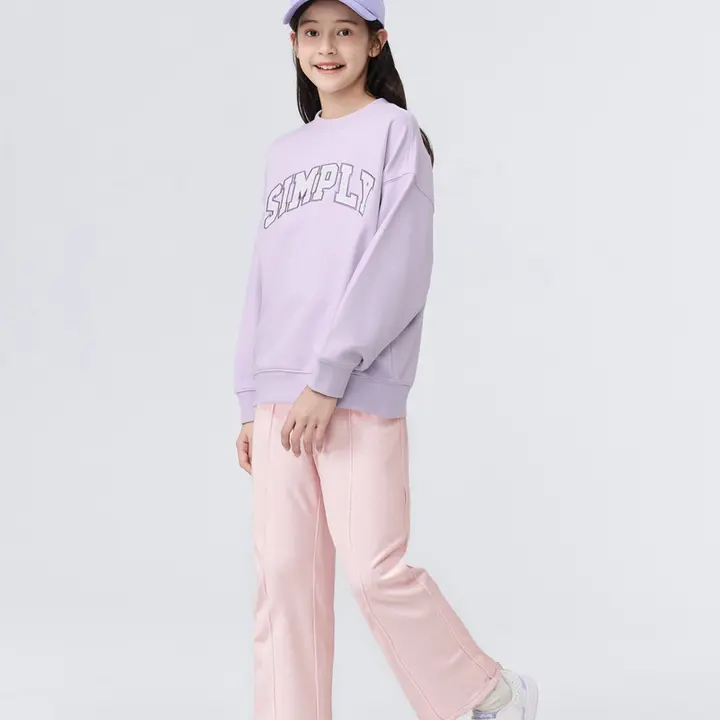 子供用カジュアルボトムス【秋春用・ストレートパンツ・女の子用】（セットアップ対応）