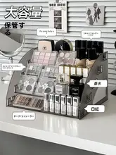 アクリル製 コスメ収納ボックス【化粧台用・アイシャドウ・香水・リップディスプレイ】