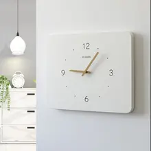 北欧風の電気メーター箱装飾画【時計付き・縦型・穴あけ不要・配電ボックスカバー】