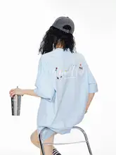 花柄プリントの短袖Tシャツ【夏用・ゆったりフィット】