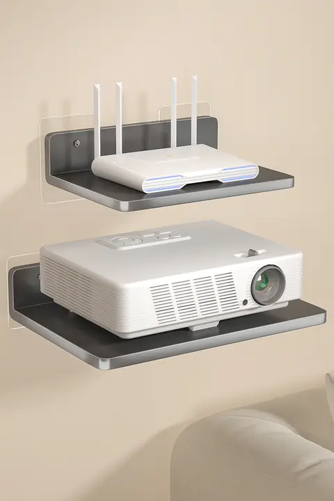 光猫ルーター収納スタンド【穴あけ不要・壁掛けWifi用】