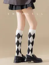 グレーのレディース夏用ハイソックス【JK風・レトロ・膝下・脚痩せ効果】