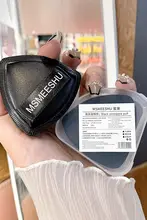 ブラックパイナップル メイク用スポンジ【超柔らかい・パウダーを吸収しない・両面使用可・湿乾両用】