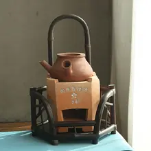 紫竹製 涼炉架【手作り竹編・茶道用・熱を遮断】