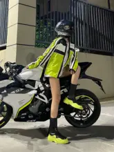 バイカラーライディングジャケット【四季用・D3O衝撃吸収・バイク用】