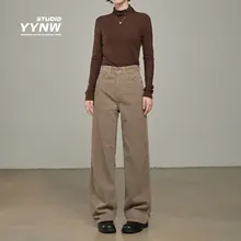 春にぴったりなコーデュロイ素材のスリムカジュアルパンツ【優雅なドレープ・女性用・ゆったりフィット】