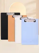 A4用書類クリップボード【透明なアクリル製・木製ボード・文房具・学生用・オフィス用品】