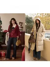 加絨ストレッチデザインのレディースデニムパンツ【ビンテージ風・ストレートシルエット・貝殻刺繍】