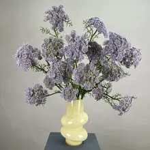 レース調造花アート【インテリア装飾用・花瓶付き・撮影小道具】