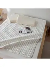 シンプルなデザインの両面使用可能な全棉キルティングマットレスプロテクター【極上の柔らかさ】