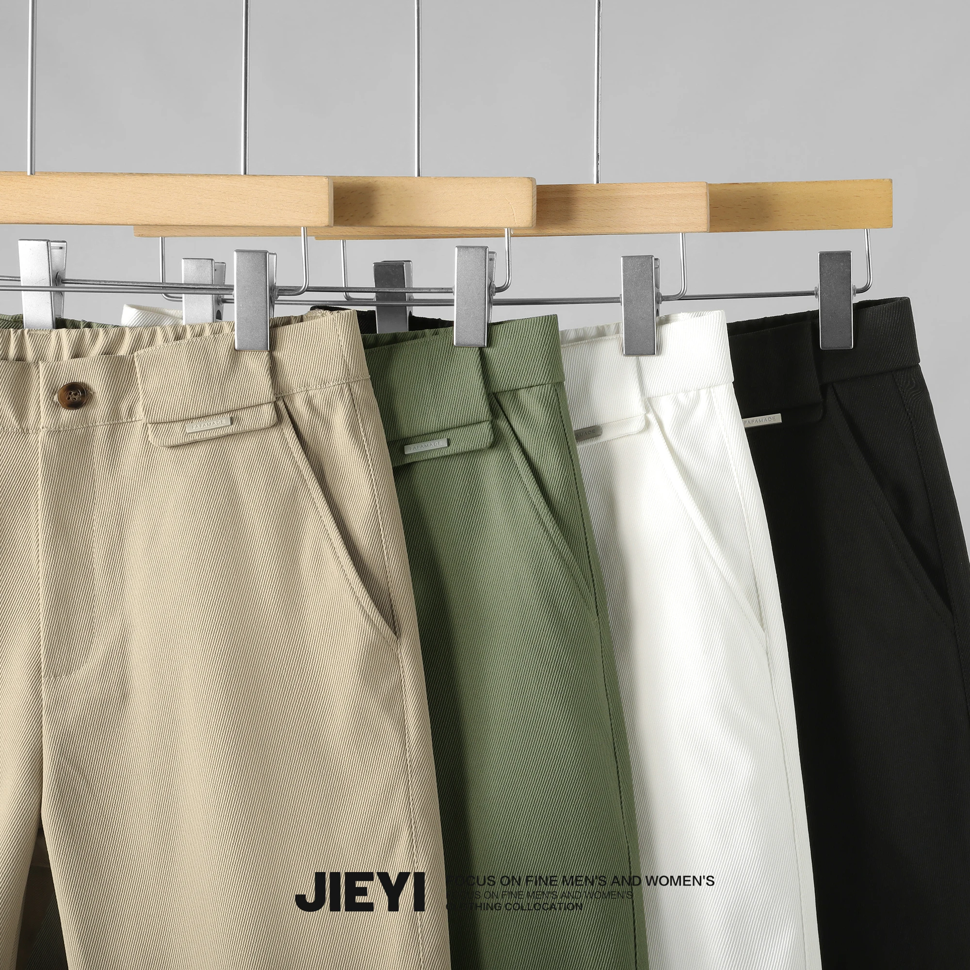 メンズショートカラー JIEYI 2026夏用ショートパンツ：立体裁断と聚酯纤维の実用性解析