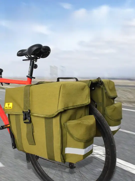 自転車用防水リアキャリアバッグ【長距離用・マウンテンバイクアクセサリー】