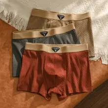 通気性に優れたコットン素材の男性用ボクサーパンツ【快適なフィット感・四角型】（セットアップ対応）