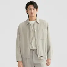 軽やかなデザインの薄手ジャケット【ゆったりフィット・春用・メンズ】