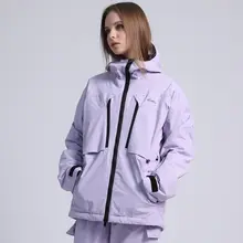 高性能防水スノーボードジャケット【男女兼用・薄手・シングルシェルデザイン】
