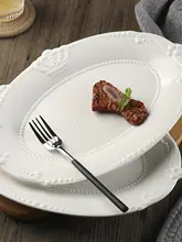 欧風ヴintageデザイン 陶器製プレート【平皿・スープ皿・魚皿・ケーキ皿・サービングプレート】