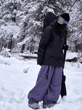 awka レディース 防水スノーボードパンツ【冬用・カップル向け・防風・保温】