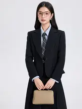 学院風スーツ【女性用・軽量・ビジネス・職場通勤】（セットアップ対応）