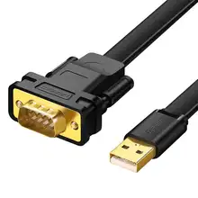 USB RS232 シリアル変換ケーブル DB9 9ピン オスオス FT232チップ ドライバ不要 PC プリンタ 産業用 データ通信