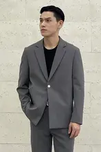 メンズカジュアルブレザー【秋用・スリムフィット・軽量・韓国スタイル】