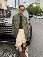 バレエ風 フリンジ付き ケーキスカート【秋用・不規則デザイン・ルーズフィット】
