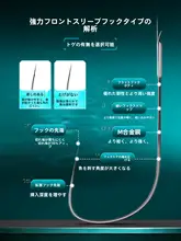 高強度の無結びルアー釣りフック二重フック【強靭なデザイン・ライン付き】