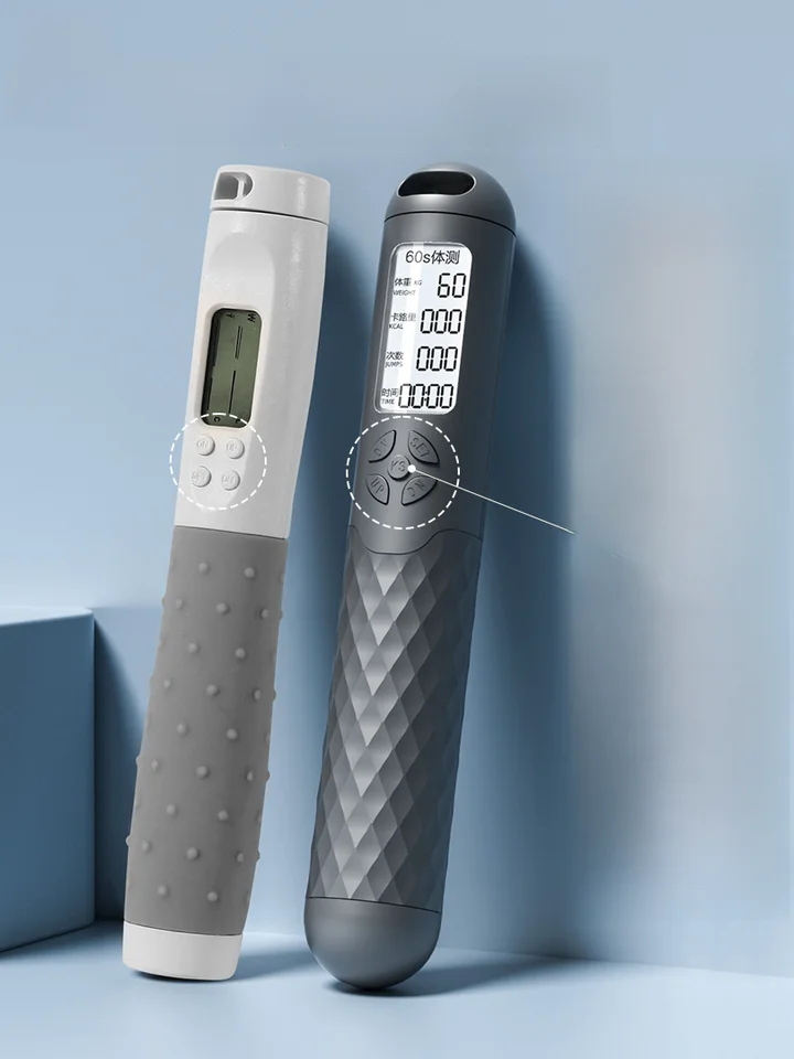 中学生向け電子カウント機能付きジャンプロープ【競技用・スチール製・体育試験対応】