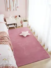 柔らかなピンクの短毛ラグ【防音・お手入れ不要・インテリアに最適】