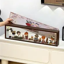 木製壁掛け透明ディスプレイフレーム【リビング・寝室用・フィギュア収納】