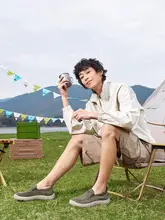 夏用 メンズ スリッポンシューズ【軽量・厚底・カジュアル】