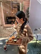 可愛いデザイン！毛毛衛衣と半身スカート（セットアップ対応）