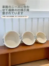 厚手プラスチック製洗面器【家庭用・大容量・洗浄や洗濯に最適】