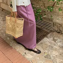 リボン付き レトロメッシュフラットサンダル【ラウンドトゥ・ワンストラップ・マリージェーン】