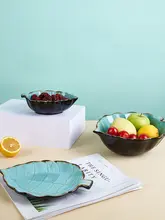 モダンデザイン 陶器製 フルーツプレート【リビング用・シンプルスタイル・装飾用】