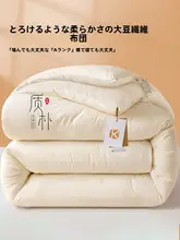 大豆繊維の春秋用掛け布団【保温・シングルサイズ・厚手】