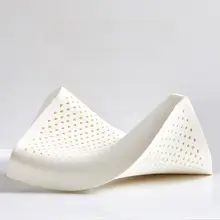 白鹅绒使用のラテックス枕【身体を優しくサポート・低めのデザイン】