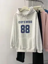 レディース グレー フード付きスウェットシャツ【秋冬用・裏起毛・ゆったりサイズ・アメリカンスタイル】