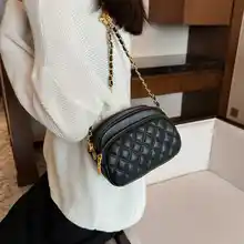 春夏にぴったりの高級感あるダイヤモンドキルティングチェーンバッグ【斜め掛け・スタイリッシュデザイン】