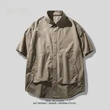 アウトドア用機能性クールファブリック速乾薄手カジュアルスポーツウェア【半袖シャツ＆ショートパンツ・夏用】（セットアップ対応）
