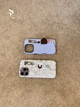 可愛いミニバッグ用シリコンビーズ携帯電話装飾チェーン【ハンドメイド・ウィーブデザイン】