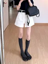 深灰色 縦縞模様の膝下ソックス【軽圧・細見え・ニット】