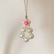 可愛い花モチーフのミニスマホストラップ【多色展開・かわいいデザイン】（セットアップ対応）