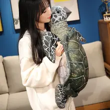 可愛い海洋生物のぬいぐるみ！リアルな亀デザイン【子供用・ソフトな触感】