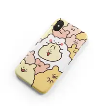 スマホケース iPhone Xs/11/12/13 Pro/14/15/16 用 シリコンソフトケース シンプルなカートゥーンイラスト